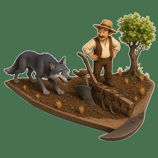 Der Bauer und der Wolf