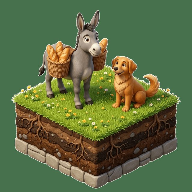 Eşek ve Yol Arkadaşı Köpek