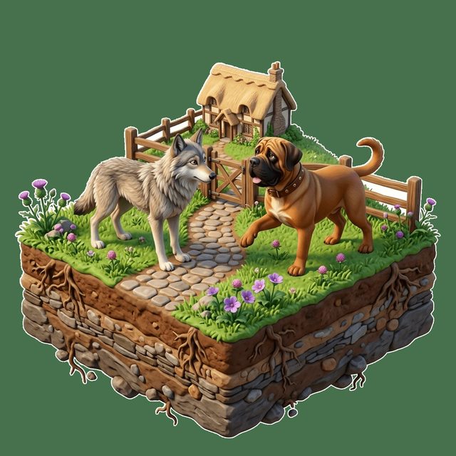 Kurt ile Semiz Köpek