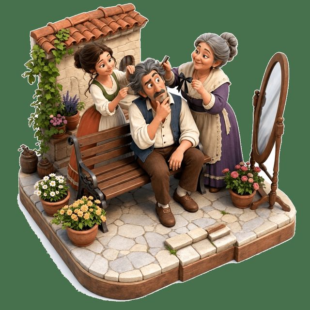 Orta Yaşlı Adam ile İki Kadın