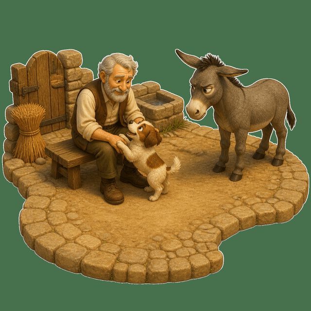 Sahibiyle Oynamak İsteyen Eşek