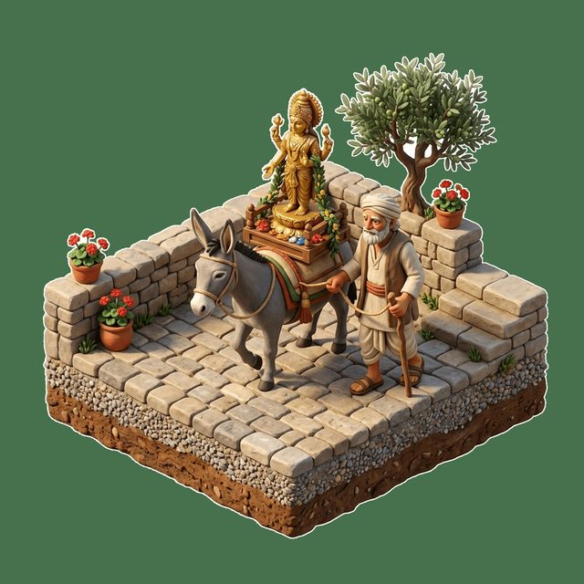 Tanrı Heykeli Taşıyan Eşek