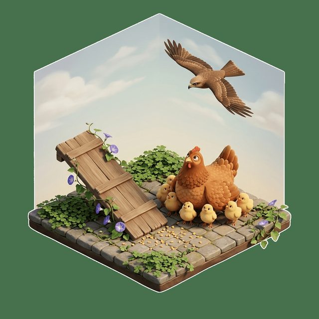 Tavuk, Civcivler ve Çaylak