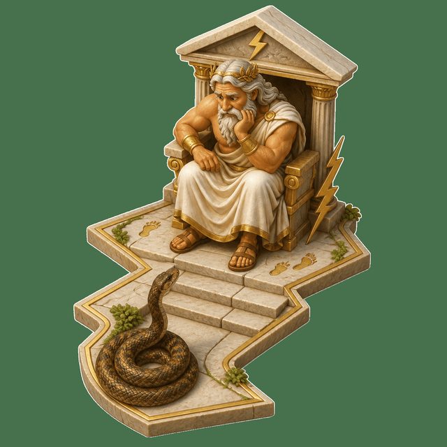 Zeus ve Ezilen Yılan